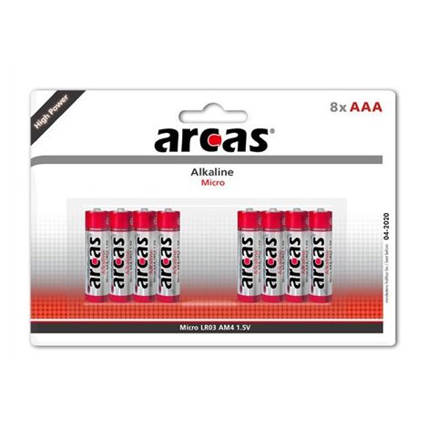 Arcas | AAA/LR03 | Alkaline | 8 pc(s)